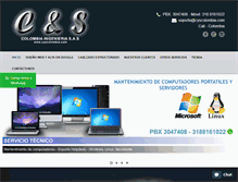 Tablet Screenshot of cyscolombia.com